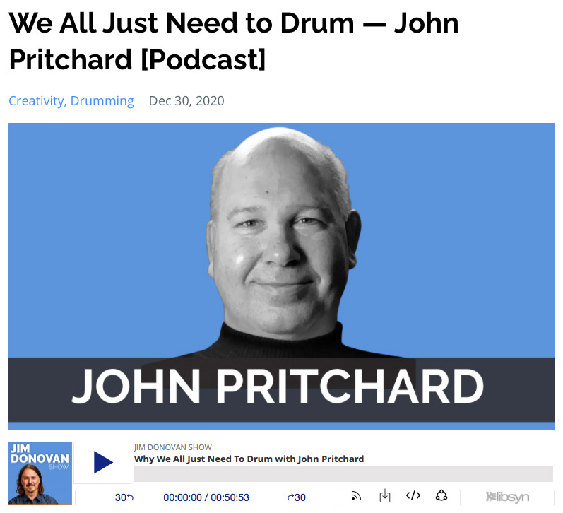PODCAST:We All Just Need to Drum!